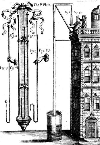 De eerste werken van Robert Boyle gingen over de fysische eigenschappen van lucht. Boyle was de eerste die het woord barometer gebruikte.